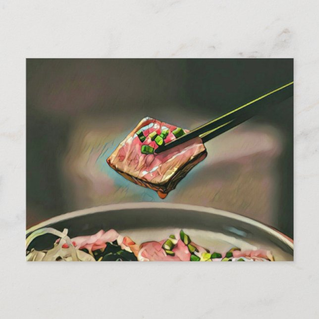 Coola sushi-gåva vykort (Framsida)