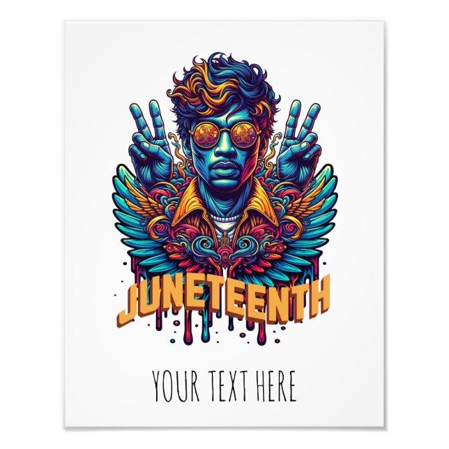 Coola Svarthistorikens Junttonde månatliga ängelfr Fototryck (Framsidan)