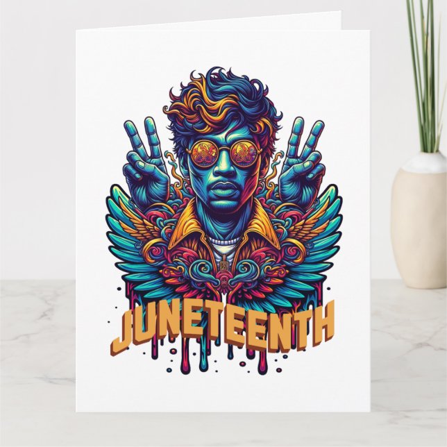 Coola Svarthistorikens Junttonde månatliga ängelfr Kort (Framsida)