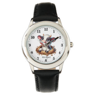 Coola svartvit ko älskare Watch Armbandsur