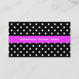 coola svartvit polka dots ca visitkort