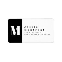 Coola, svartvitt| Modern Returadress