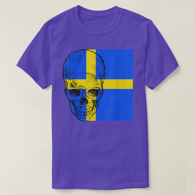 Coola Svenska Skull T-Shirt (Design framsida)