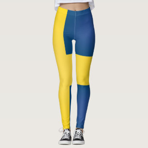 Coola Sverige Flagga Mode Leggings
