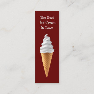 Coola Sweet Ice Cream Shop Mini Visitkort