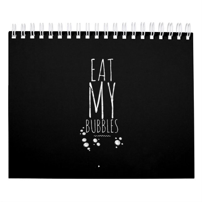 Coola Swimming Eat My Bubbles Simma Funny Swimmer Kalender (Omslag)