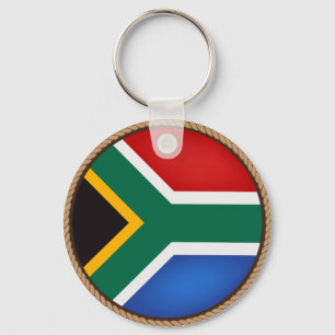 Coola SydAfrika Flagga Seal Nyckelring