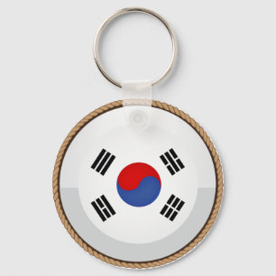 Coola Sydkoreas Flagga Seal Nyckelring