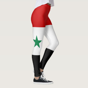 Coola Syrien Flagga Mode Leggings