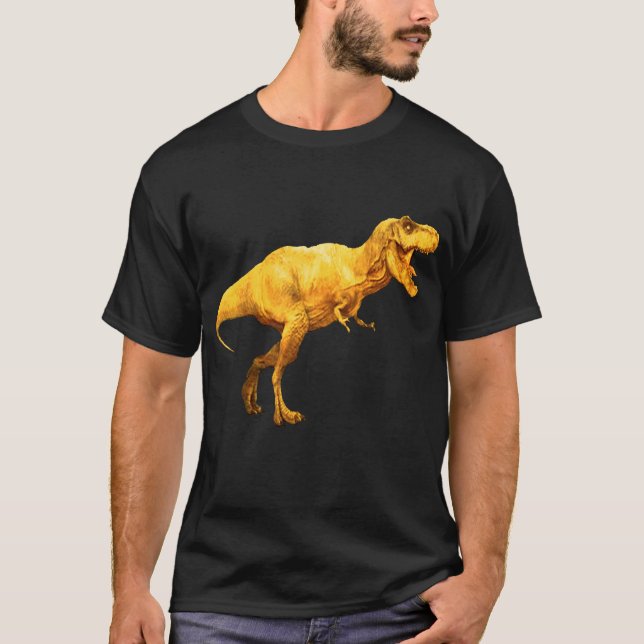 coola T-Rex dinosaurigrafik t-shirt-design T Shirt (Framsida)