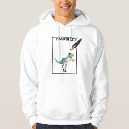 "Coola T-Rex med solglasögon och öl" Hoodie