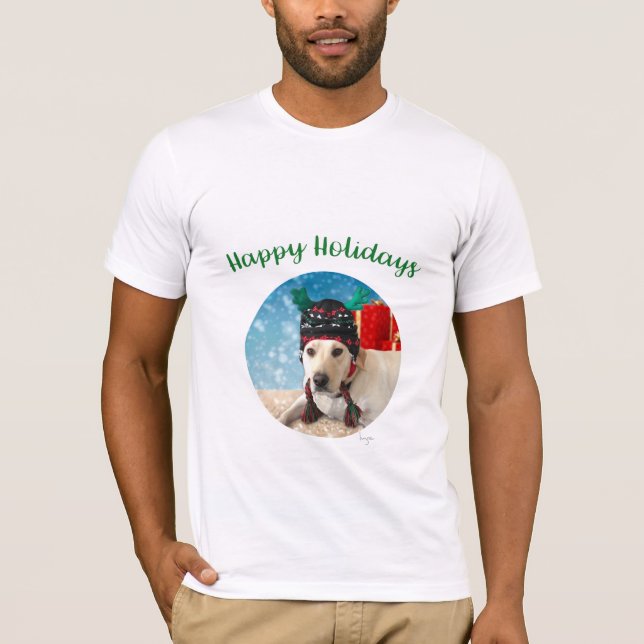 Coola T-shirt för glad helg-Helgdag-Hund (Framsida)