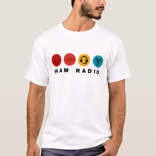 Coola t-shirt för ham Radio operator (Framsida)