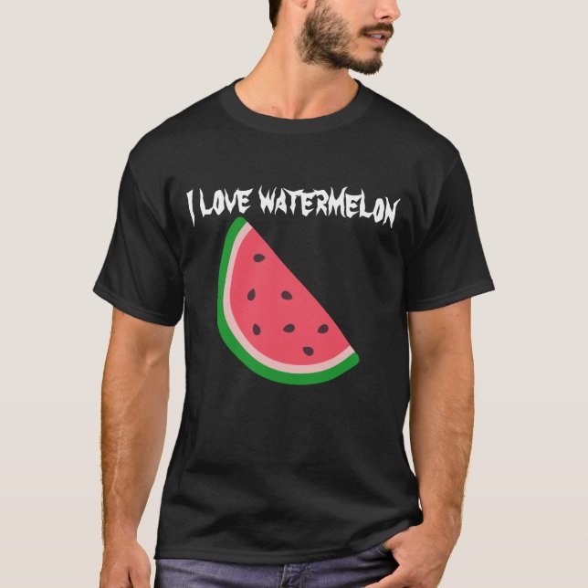 coola t-shirt för vattenmelon och sommar-älskare (Framsida)