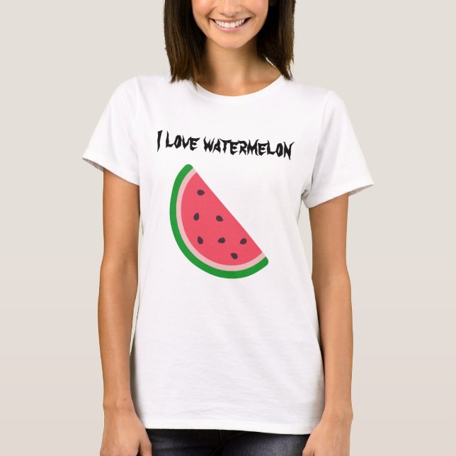 coola t-shirt för vattenmelon och sommar-älskare (Framsida)
