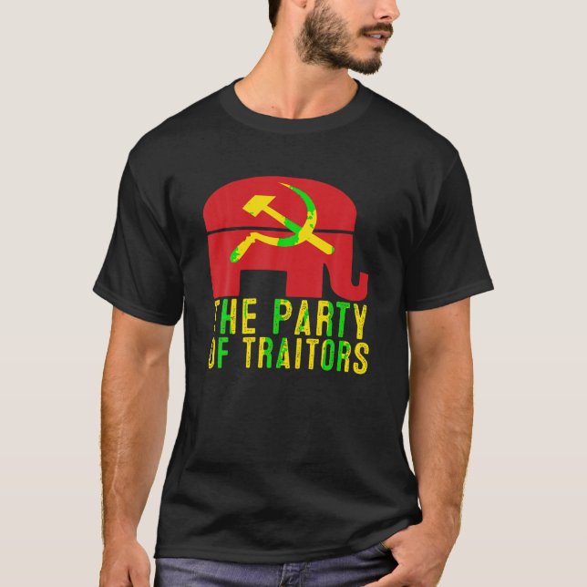Coola T Shirt the Party of Traitors Republicans Te (Framsida)