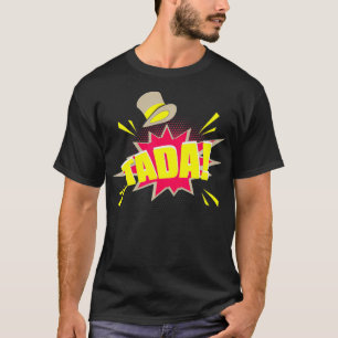 Coola Tada Magic Trick Tecknad Stil Magicians-gåva T Shirt