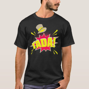 Coola Tada Magic Trick Tecknad Stil Magicians-gåva T Shirt