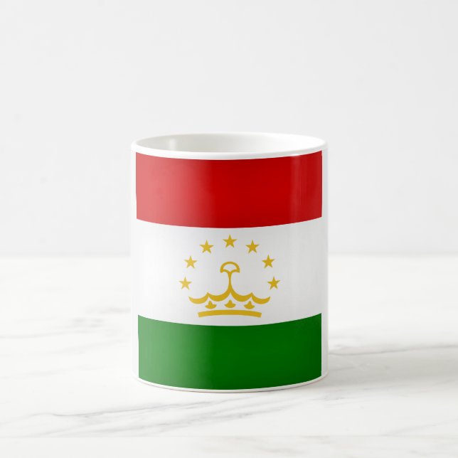 Coola Tadzjikistan Flagga Kaffemugg (Center)
