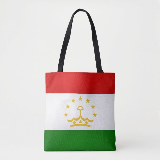 Coola Tadzjikistan Flagga Mode Tygkasse (Framsida)