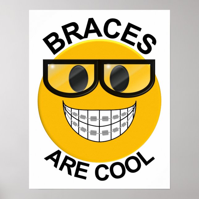Coola: Tandvägg Poster - Svart glas (Framsidan)