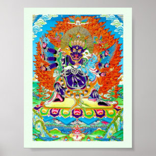 Coola-tangka Yamantaka Dödsgudstatuering Poster