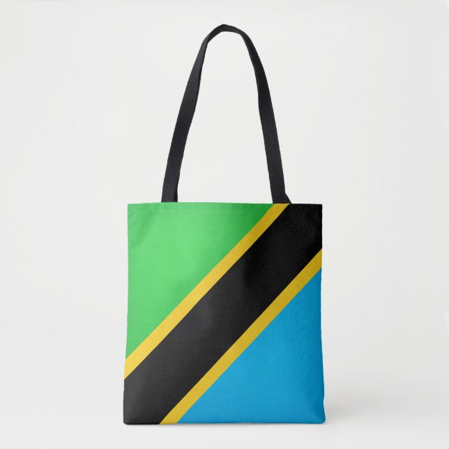 Coola Tanzania Flagga Mode Tygkasse (Framsida)