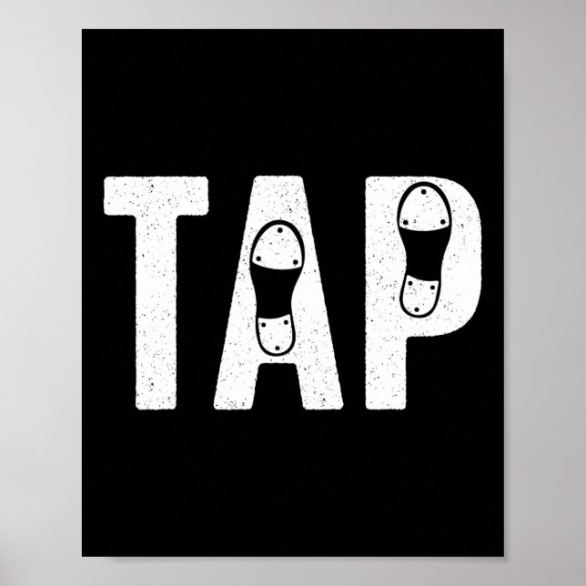 Coola Tap Dancing För manar Women Tap Dancer Shoe  Poster (Framsidan)
