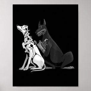 Coola Tattoo Artist För manar Women Kids Dalmatian Poster