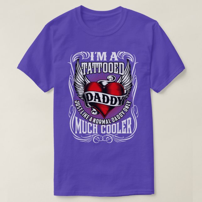 Coola Tattooed pappa T Shirt (Design framsida)