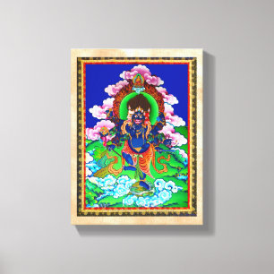 Coola tatuering av tibetan thangka Ucchusma Canvastryck