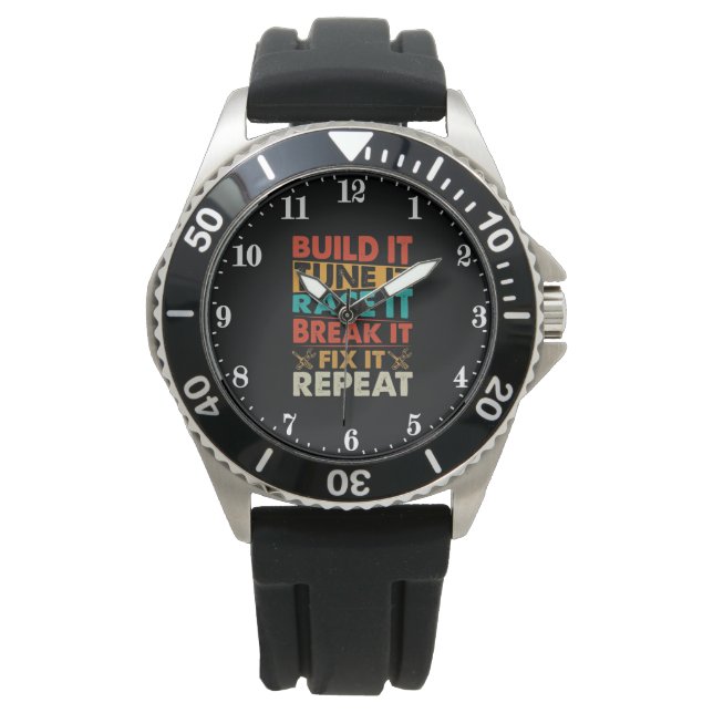 Coola tävla älskare ord art armbandsur (Framsida)