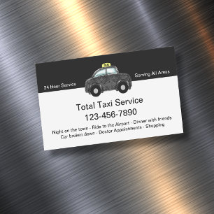 Coola Taxi flygplats Transport Magnetiska Visitkort