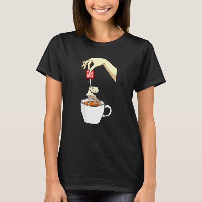 Coola Tea Addict Tea Rex T Shirt (Framsida)