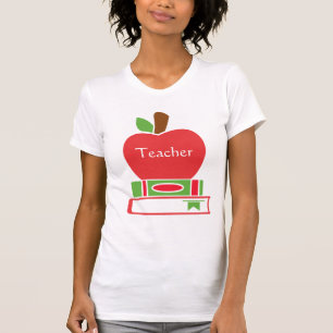 Coola Teacher Red Apple Bokar T Shirt