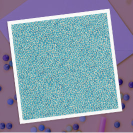 Coola Teal Crokodile Aligator Reptile Skin Mönster Pappersservett