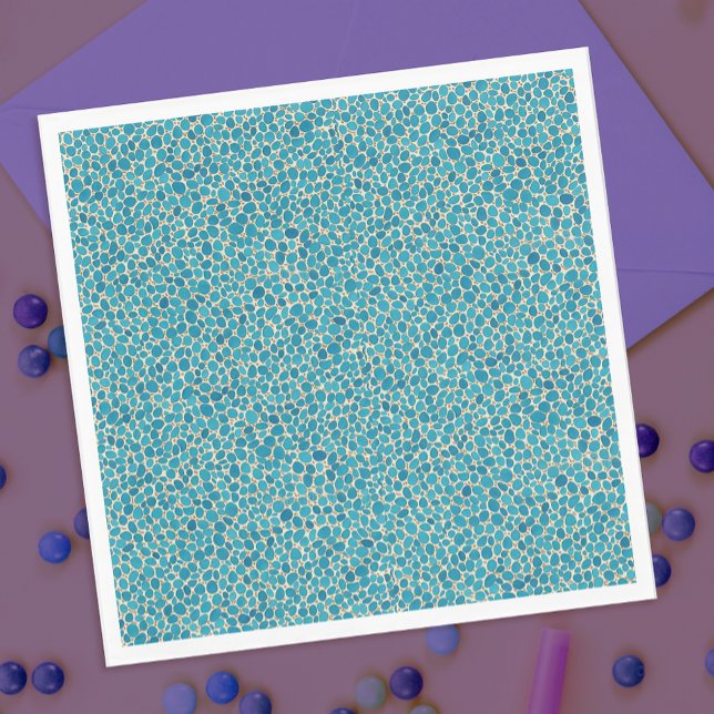 Coola Teal Crokodile Aligator Reptile Skin Mönster Pappersservett (Skapare uppladdad)