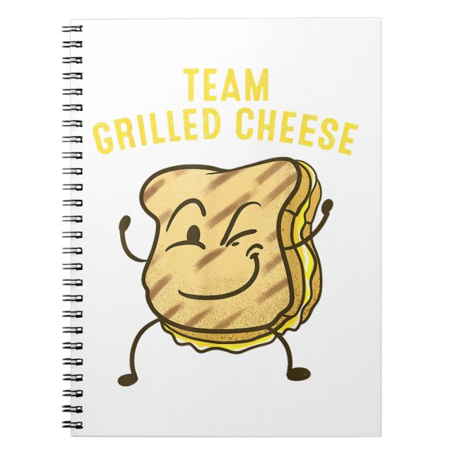 Coola Team Grilled Cheese Gift Funny Squad Tosted Anteckningsbok (Framsidan)