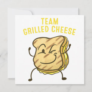 Coola Team Grilled Cheese Gift Funny Squad Tosted Inbjudningar