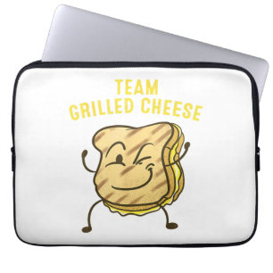 Coola Team Grilled Cheese Gift Funny Squad Tosted Laptop Fodral