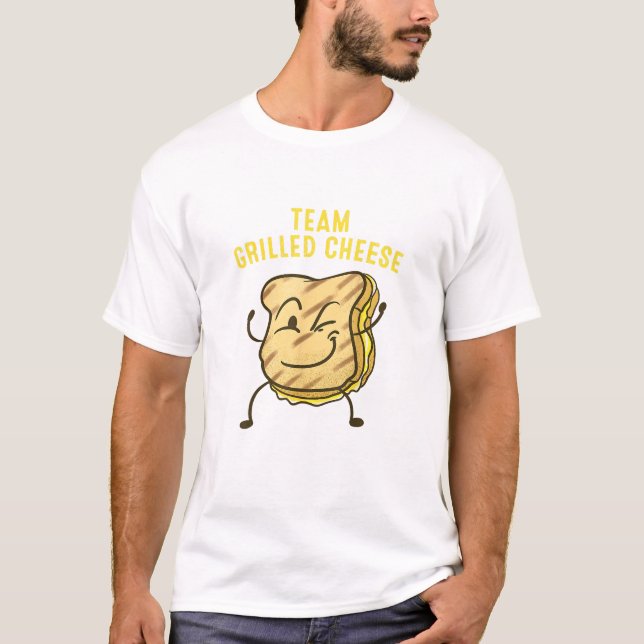 Coola Team Grilled Cheese Gift Funny Squad Tosted T Shirt (Framsida)