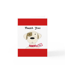 Coola Tecknad hund Tack