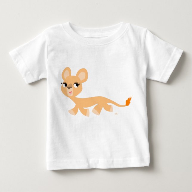 Coola Tecknad Lioness Baby T-shirt (Framsida)