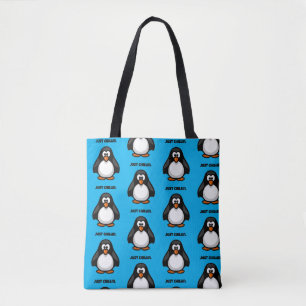 Coola Tecknad Penguin - Bara Chillins arktiska Vib Tygkasse