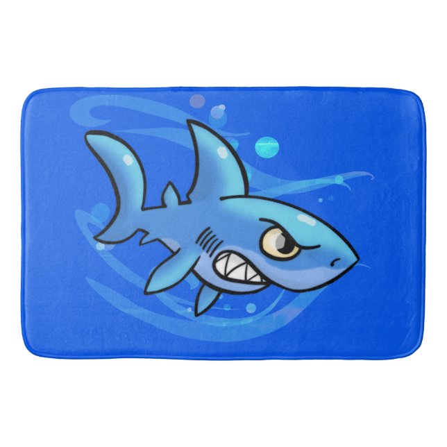 Coola Tecknad Shark Badrumsmatta (Framsidan)