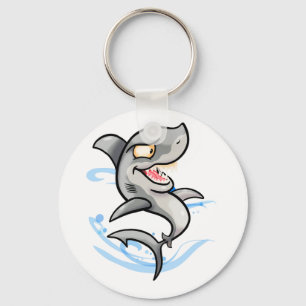 Coola Tecknad Shark Nyckelring