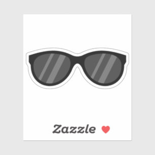 Coola Tecknad Solglasögon Klistermärken