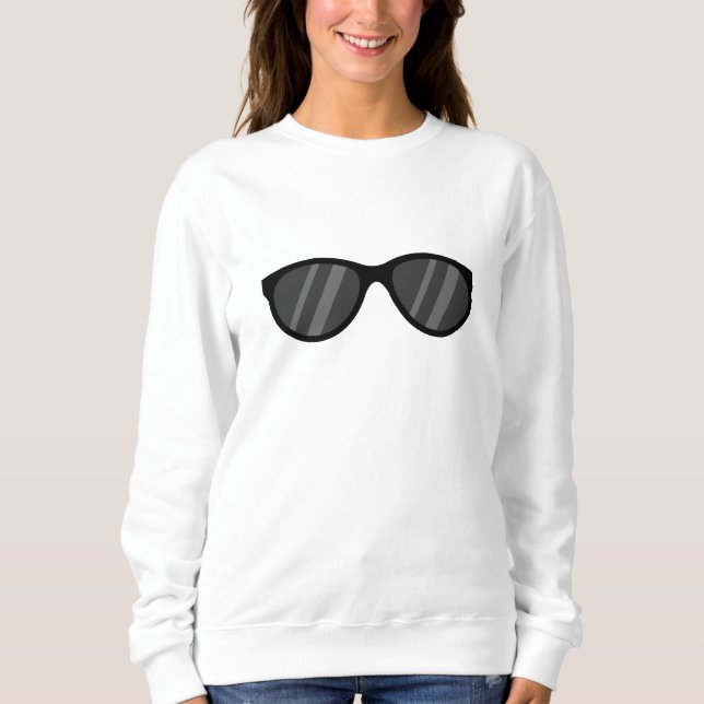 Coola Tecknad Solglasögon T Shirt (Framsida)