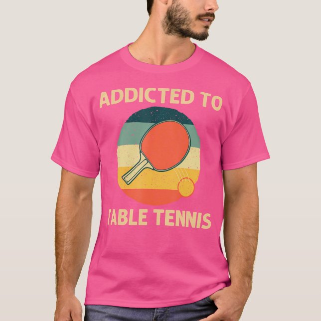 Coola Tennis För manar Women Boll Paddle Ping P T Shirt (Framsida)