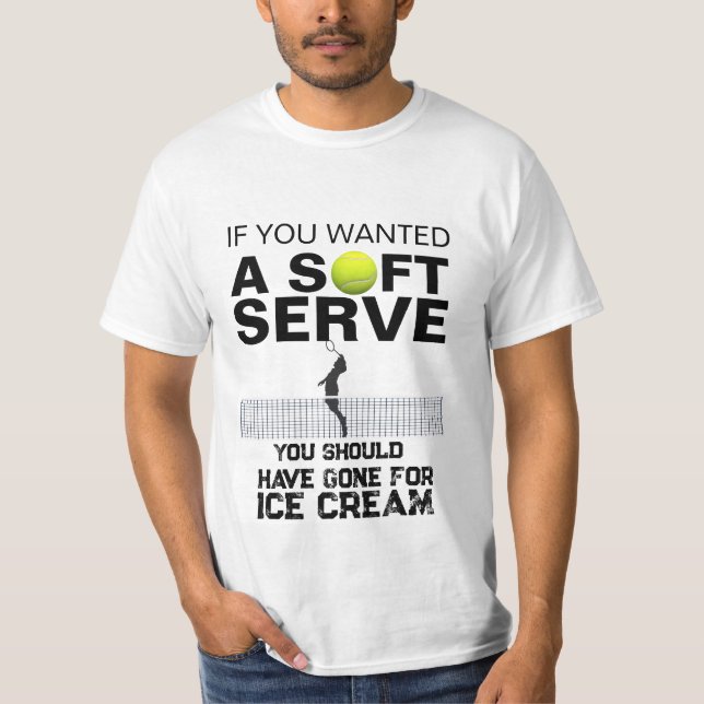Coola Tennis Novelty Tennis Player Om jag vill T Shirt (Framsida)